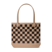 Load image into Gallery viewer, Baby Checkered Bogg Bag Caramel/Hot Cocoa