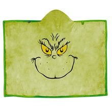 Load image into Gallery viewer, Dr. Seuss's How the Grinch Stole Christmas!™ Grinch Hooded Blanket, 70x50