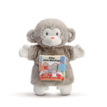 Load image into Gallery viewer, Five Little Monkey Puppet Book