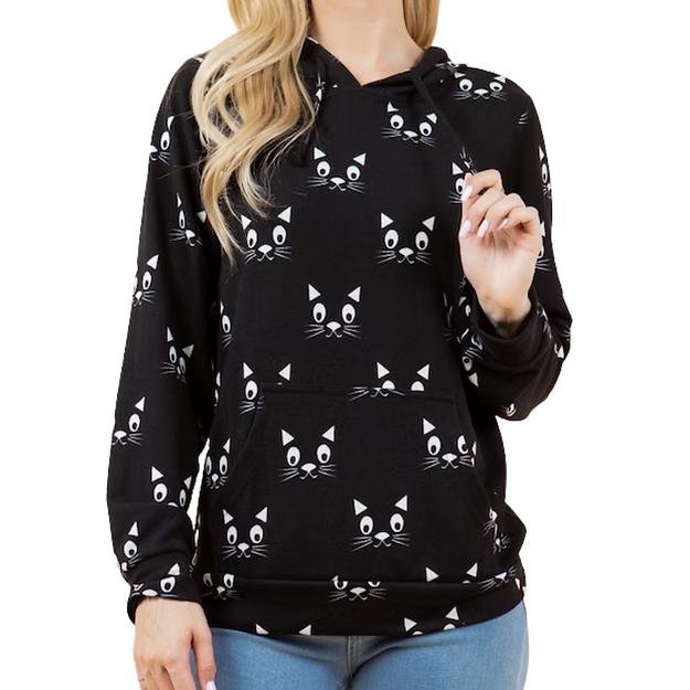 Cat Eye Hooded Pullover