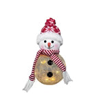 Candy Cane LED Snowman