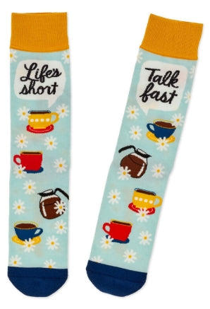 Gilmore Girls Life's Short, Talk Fast Crew Socks