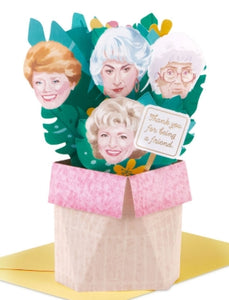 The Golden Girls Thank You for Being a Friend 3D Pop-Up Friendship Card
