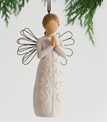 a tree, a prayer Ornament