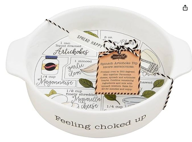 Mud Pie Spinach Artichoke Dip Baker