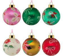 Load image into Gallery viewer, Lacey Chabert Collection Glass Hallmark Ornaments, Set of 6
