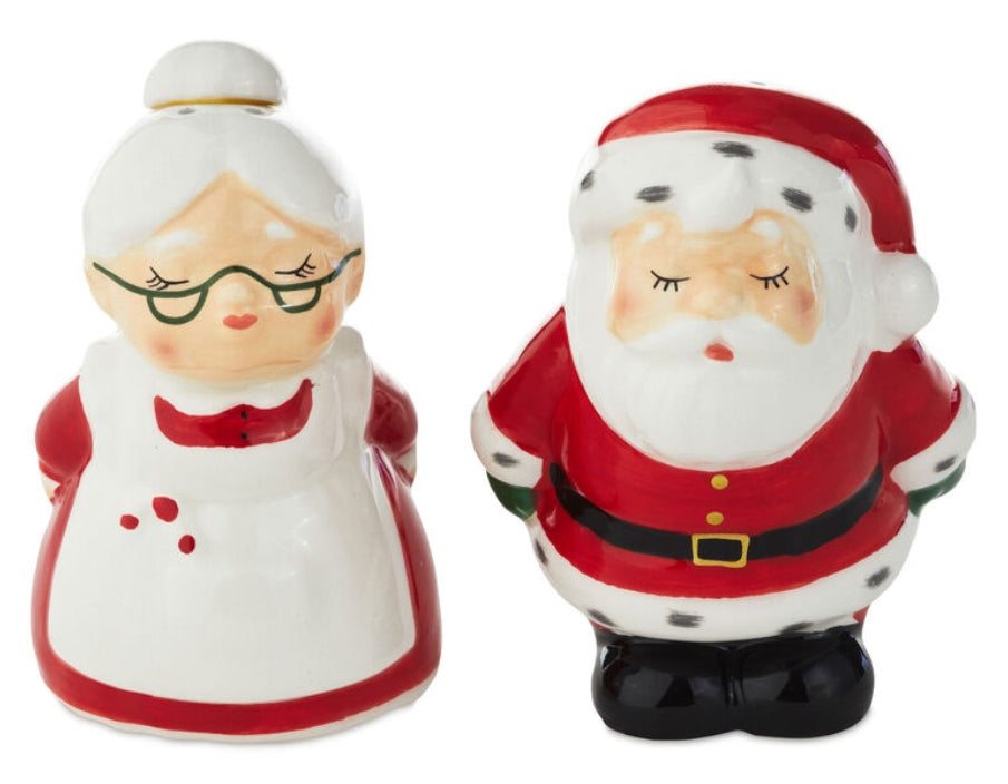 Kissing Clauses Salt and Pepper Shakers, Set of 2