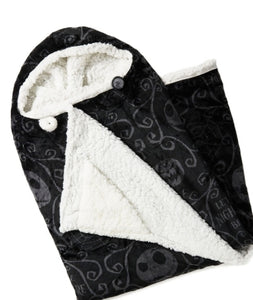 Disney Tim Burton's The Nightmare Before Christmas Jack Skellington Hooded Blanket