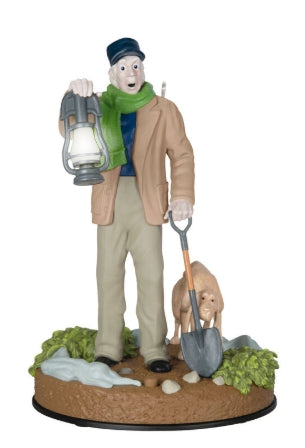 Disney The Haunted Mansion Collection The Caretaker and His Dog Ornament With Light and Sound