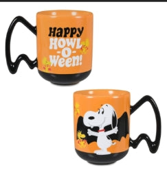 Snoopy Peanuts Halloween Hallmark Dracula Mug Cup Ceramic Howl-O-Ween
