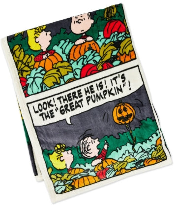 Peanuts® Great Pumpkin Comic Strip Throw Blanket, 60x50