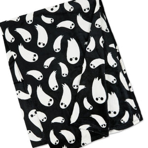 Grinning Ghosts Throw Blanket, 50x60