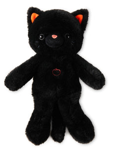 Black Cat Halloween Plush With Sound, 9.6"