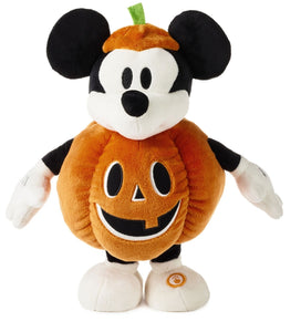 Disney Jack-o'-Lantern Mickey Mouse Plush With Sound and Motion, 12.5"