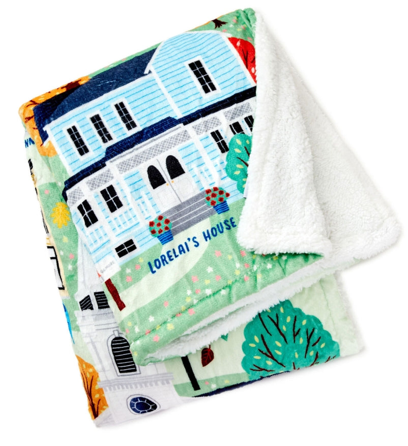 Gilmore Girls Stars Hollow Map Blanket, 50x60