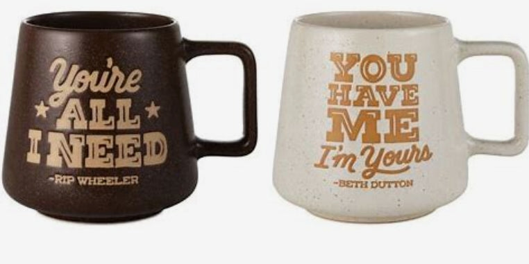 Yellowstone Beth Dutton And Rip Wheeler Mugs, Set of 2 – Mimi's Hallmark  Shop