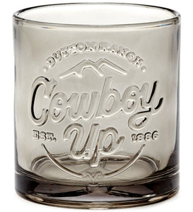 Yellowstone Dutton Ranch Cowboy Up Lowball Glass