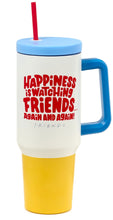 Load image into Gallery viewer, Friends &quot;Happiness Is&quot; Insulated Travel Cup With Handle

