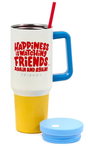 Friends "Happiness Is" Insulated Travel Cup With Handle