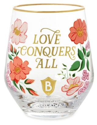 Bridgerton Love Conquers All Stemless Wine Glass