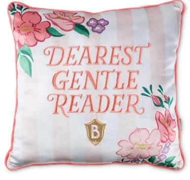 Bridgerton Dearest Gentle Reader Throw Pillow