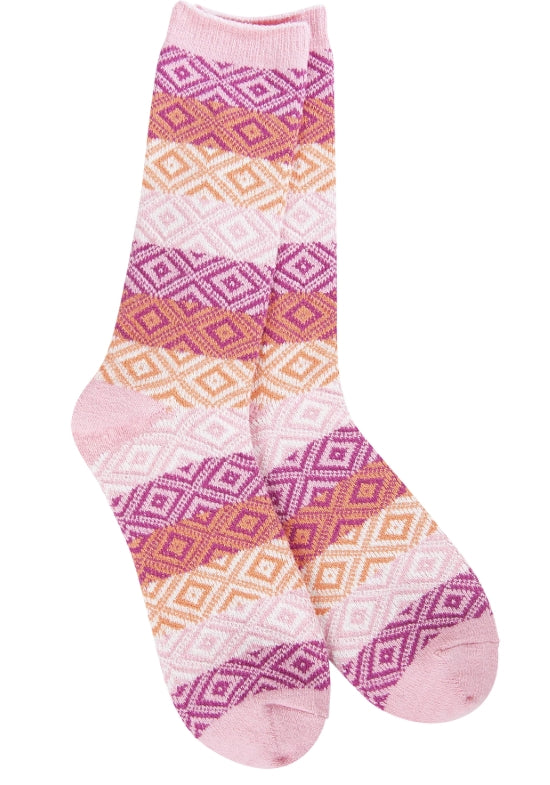 Weekend Gem Crew Pink Multi