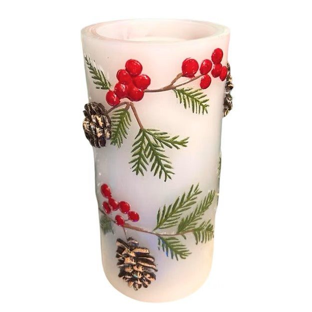 Pine & Berry Water Fountain Candle