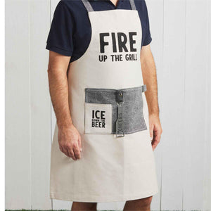 Circa Collection "Fire Up The Grill" Apron with Removable Bottle Opener