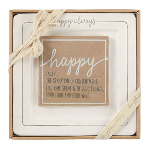 Happy Always Cheese plate Set