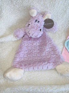 Harlow Hippo Rattle Blankie