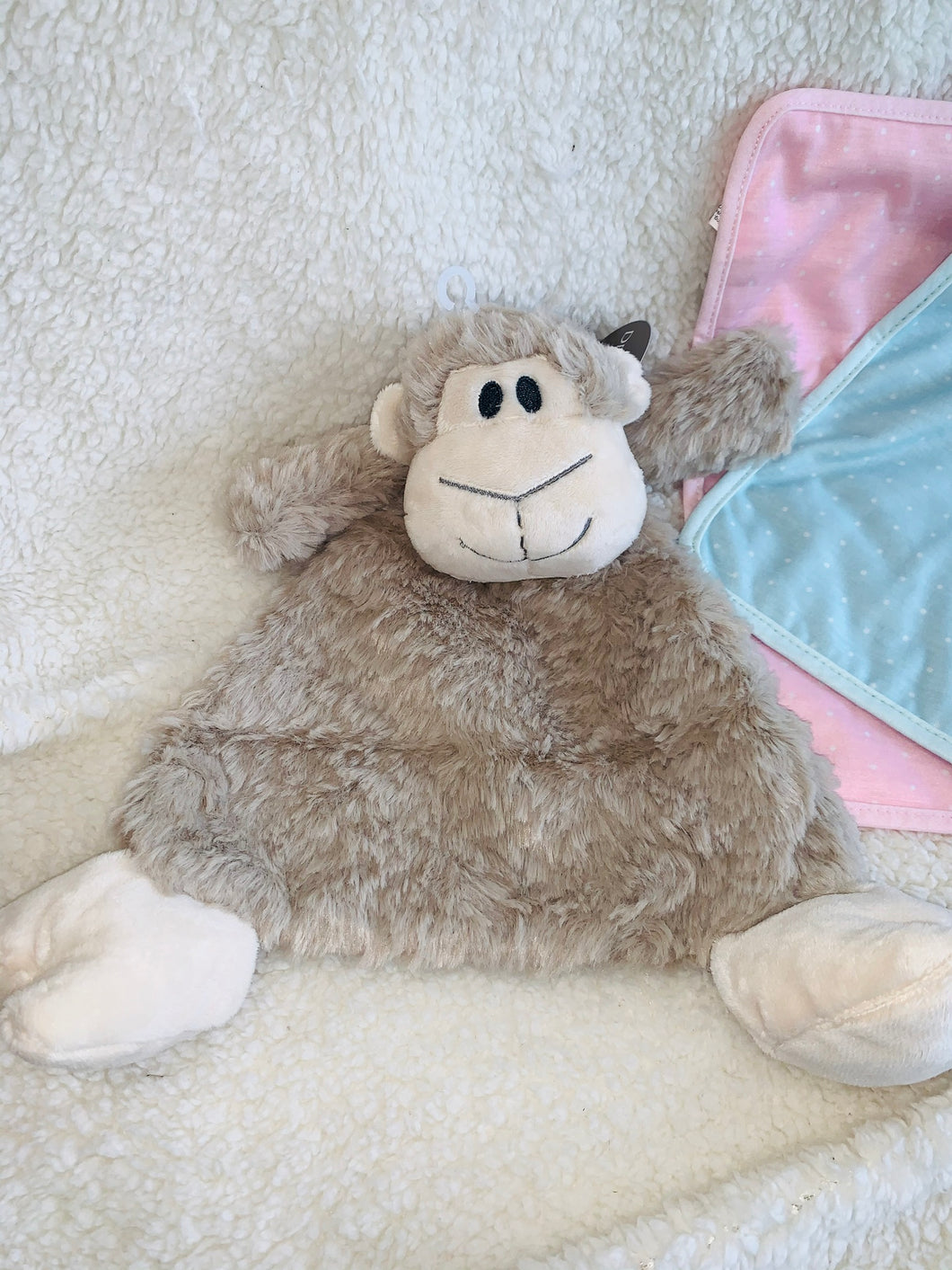 Meekie Monkey Rattle Blankie